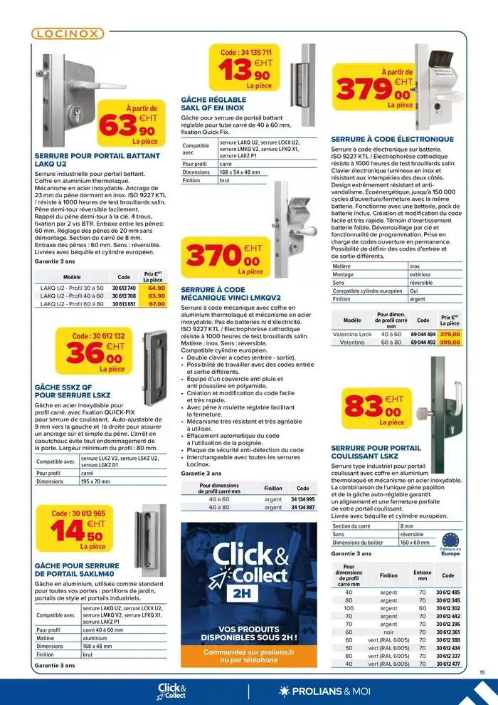 Opération Portail Aménagement Extérieur du 4 mars au 30 avril 2025 - Catalogue page 15