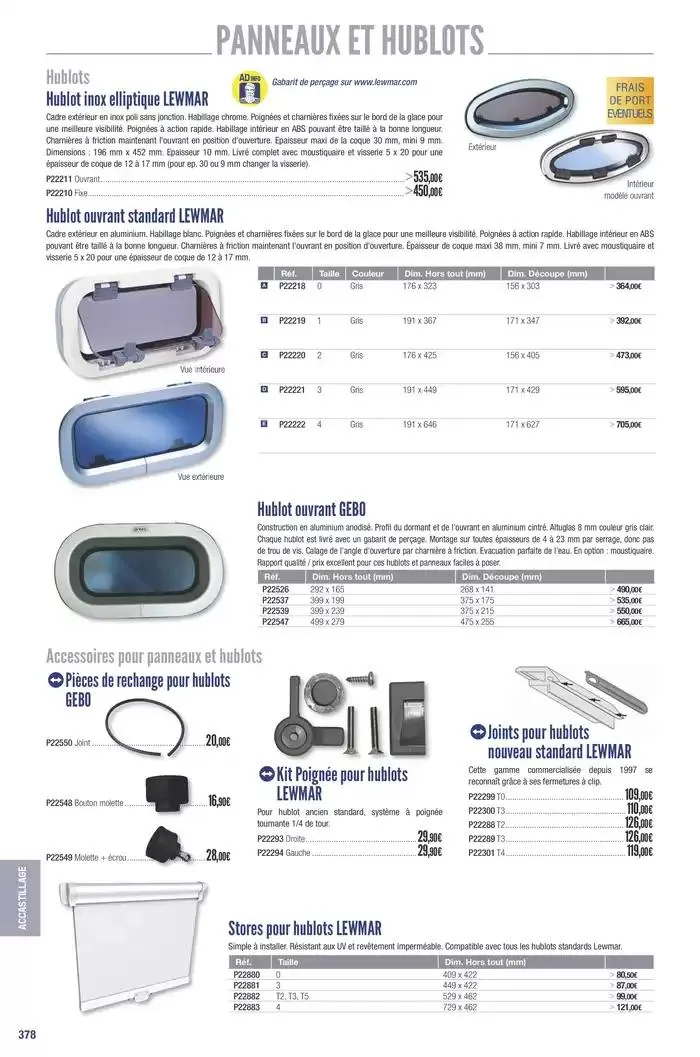 Catalogue Accastillage Diffusion 2025 du 1 janvier au 31 décembre 2025 - Catalogue page 380