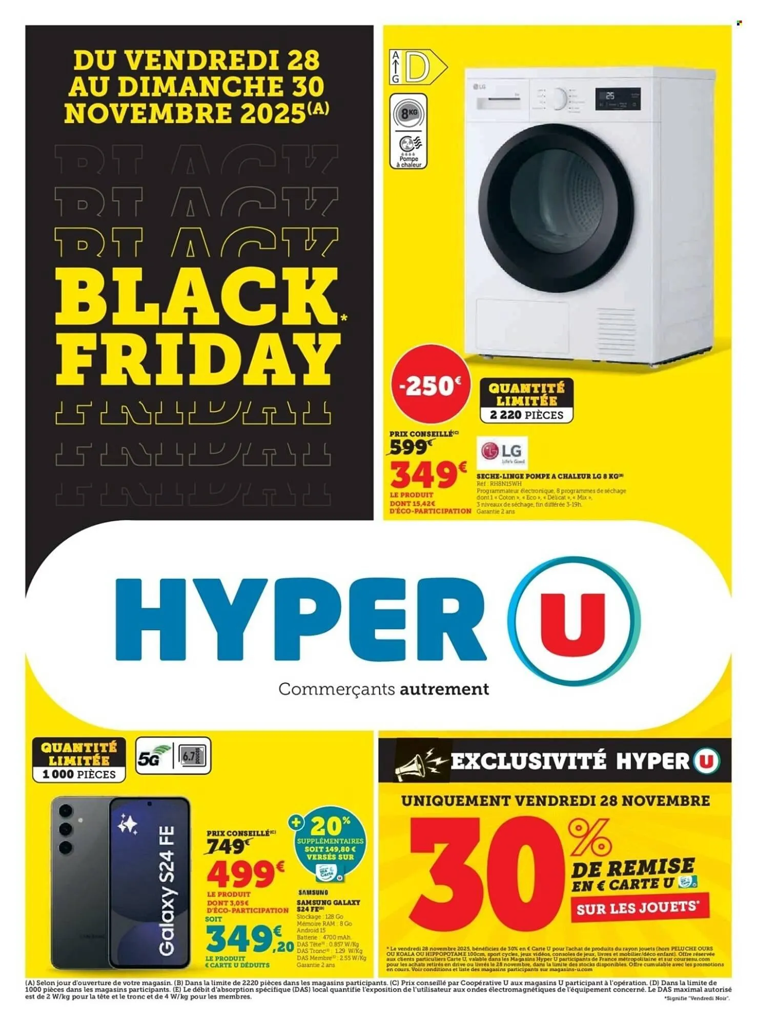 Catalogue Hyper U du 28 novembre au 30 novembre 2025 - Catalogue page 1