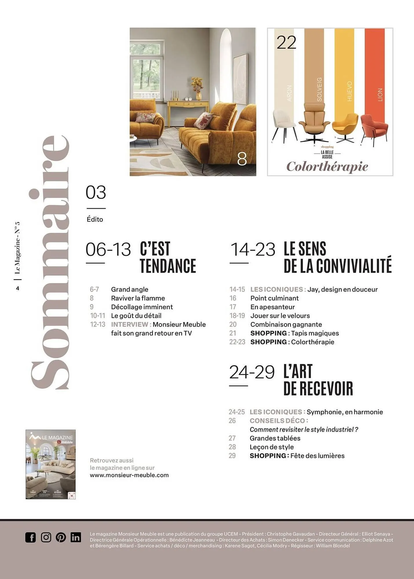 Catalogue monsieur meuble du 16 septembre au 31 mai 2026 - Catalogue page 4