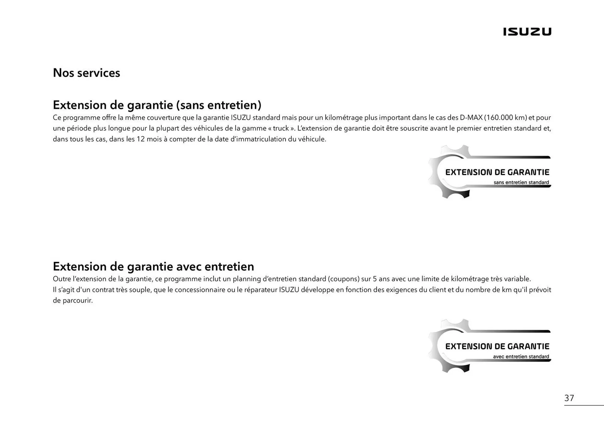 Catalogue Isuzu du 11 novembre au 31 janvier 2026 - Catalogue page 39