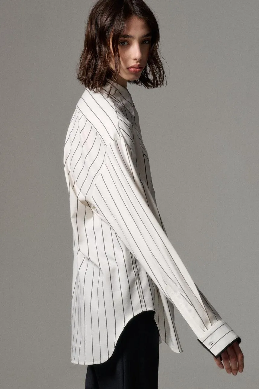 Chemise oversize à rayures CACHOU STRIPES