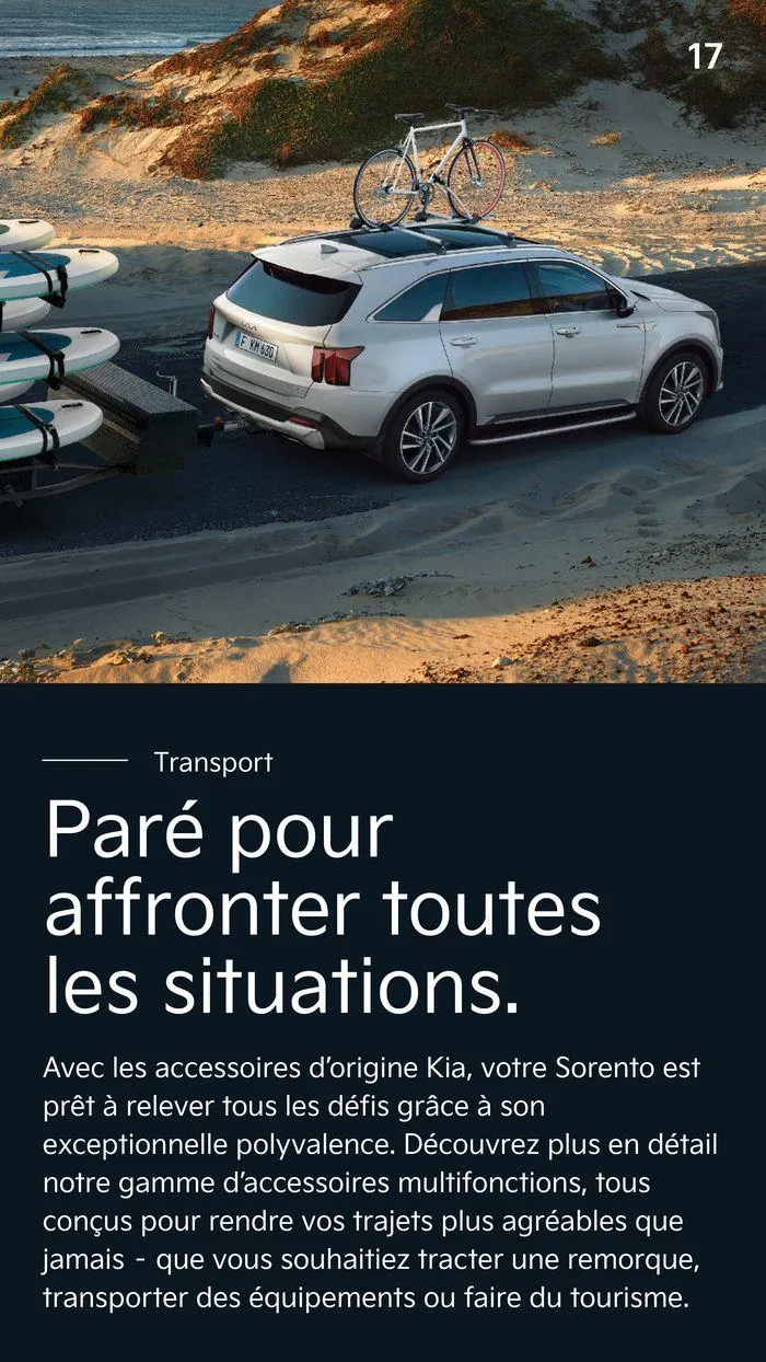 KIA Sorento Hybride - Accessoires du 13 juin au 4 juin 2025 - Catalogue page 17