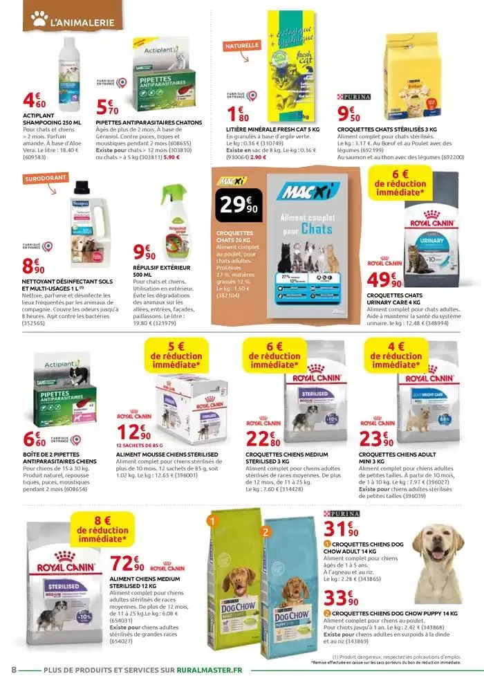 MOTOCULTURE - JARDINAGE - BRICOLAGE - DROGUERIE - ANIMALERIE du 3 mars au 29 mars 2025 - Catalogue page 8