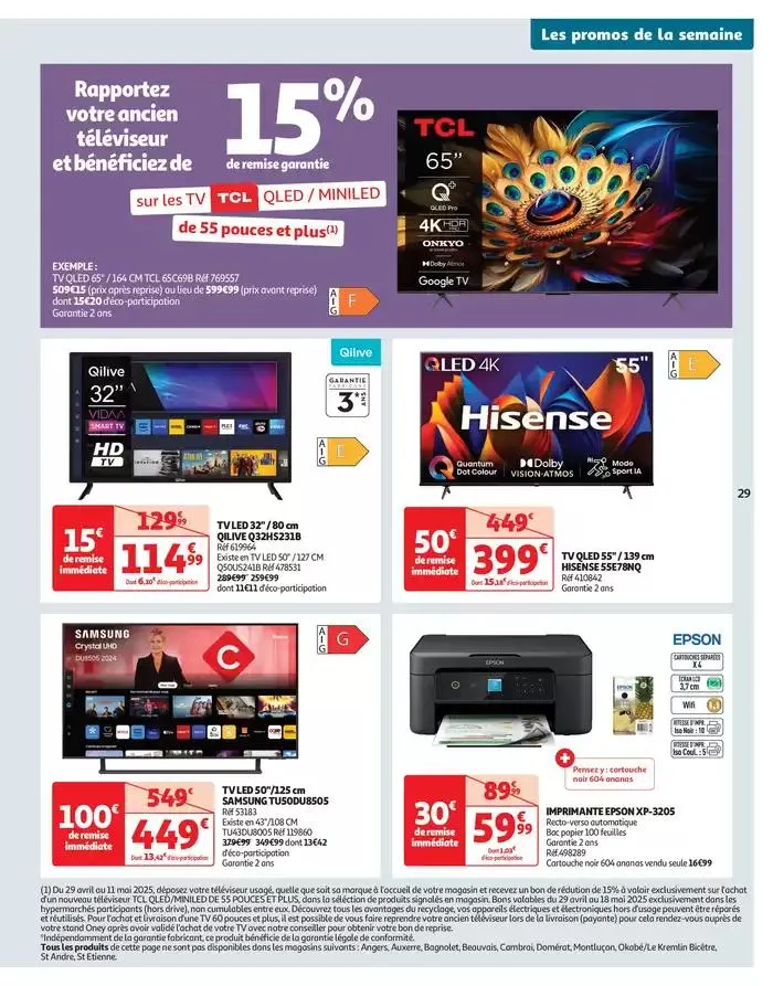 Des prix aussi bas, c'est le top du 29 avril au 11 mai 2025 - Catalogue page 31