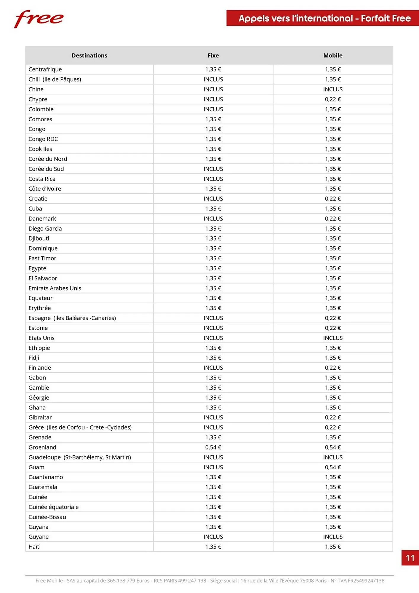 Catalogue Free du 23 janvier au 31 décembre 2023 - Catalogue page 11