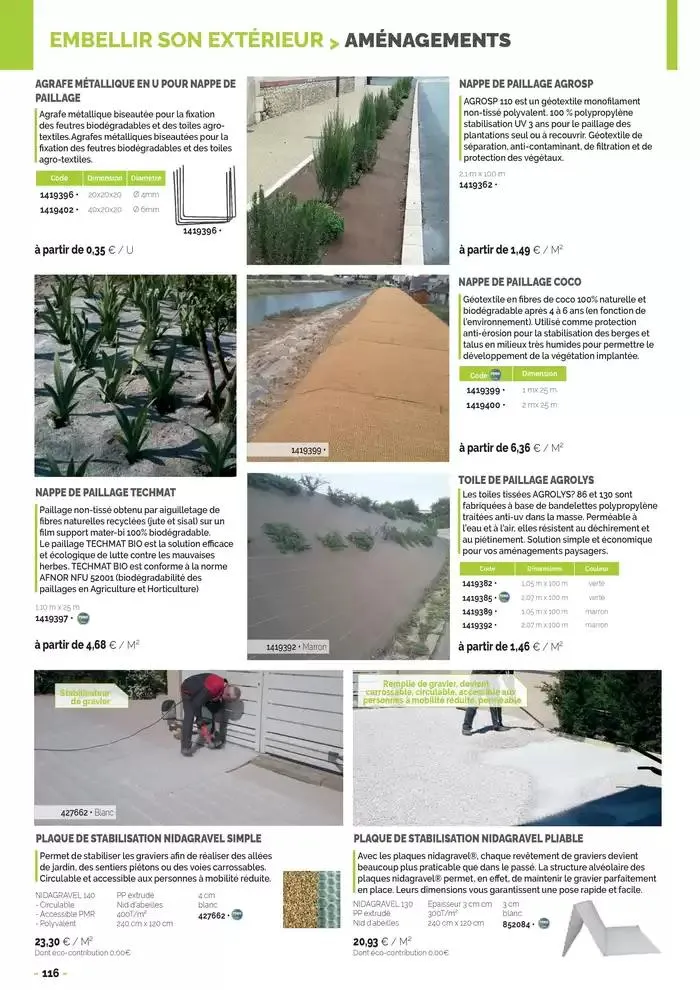 Aménagements Extérieurs 2025 du 30 avril au 31 décembre 2025 - Catalogue page 116
