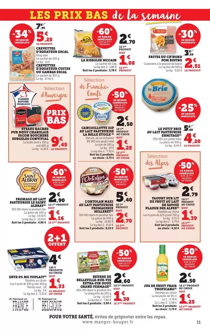 Les prix bas ! du 31 mars au 6 avril 2025 - Catalogue page 11