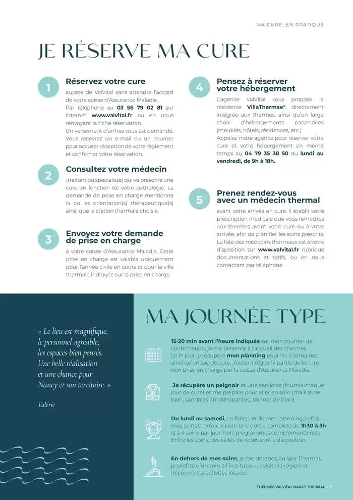 Brochure établissement Nancy Thermal 2025 du 31 mars au 29 novembre 2025 - Catalogue page 9