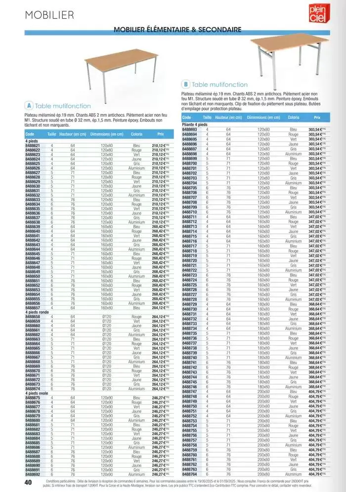 Écoles et loisirs 2025 du 1 janvier au 31 décembre 2025 - Catalogue page 40