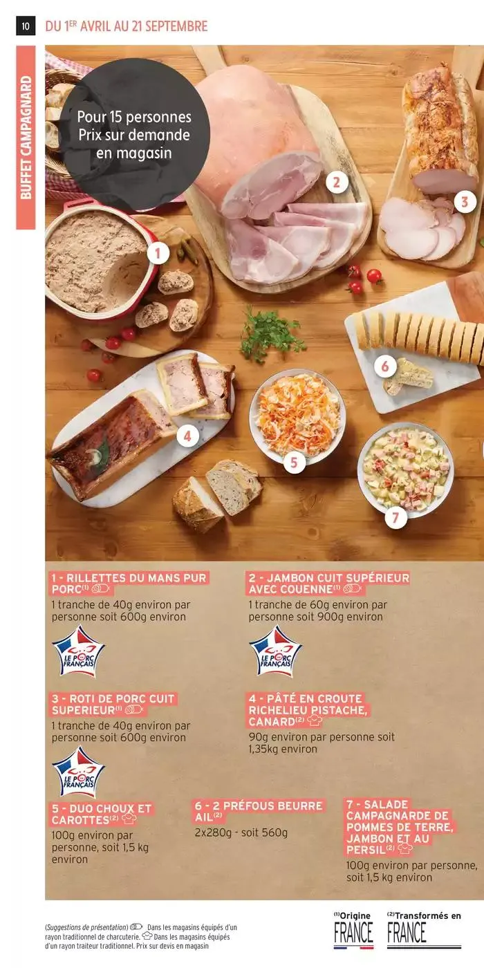 CATALOGUE TRAITEUR PRINTEMPS ETE du 1 avril au 21 septembre 2025 - Catalogue page 10