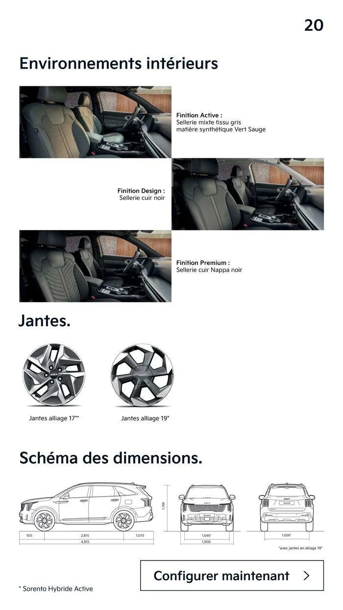 KIA Sorento Hybride - Brochure du 14 août au 5 août 2025 - Catalogue page 20