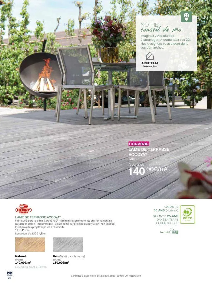 Extériéurs du 14 mars au 20 janvier 2026 - Catalogue page 28