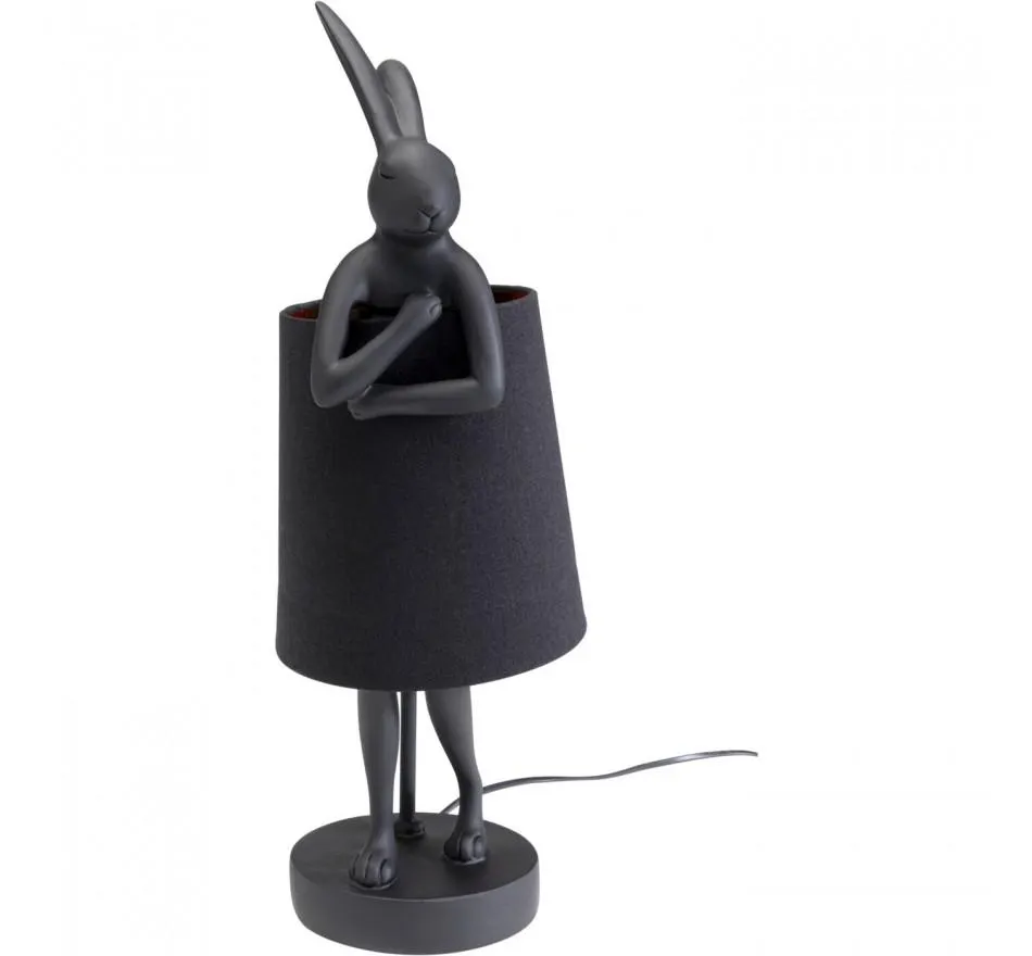 Lampe Animal Lapin noire 50cm Kare Design
