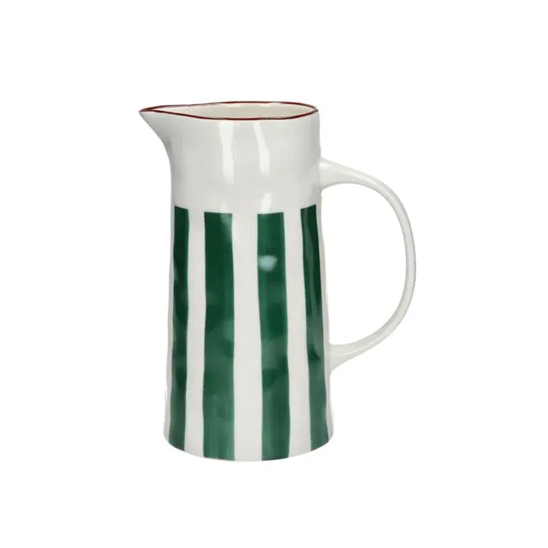 Pichet en porcelaine 23,5 cm vert Mykonos Pomax