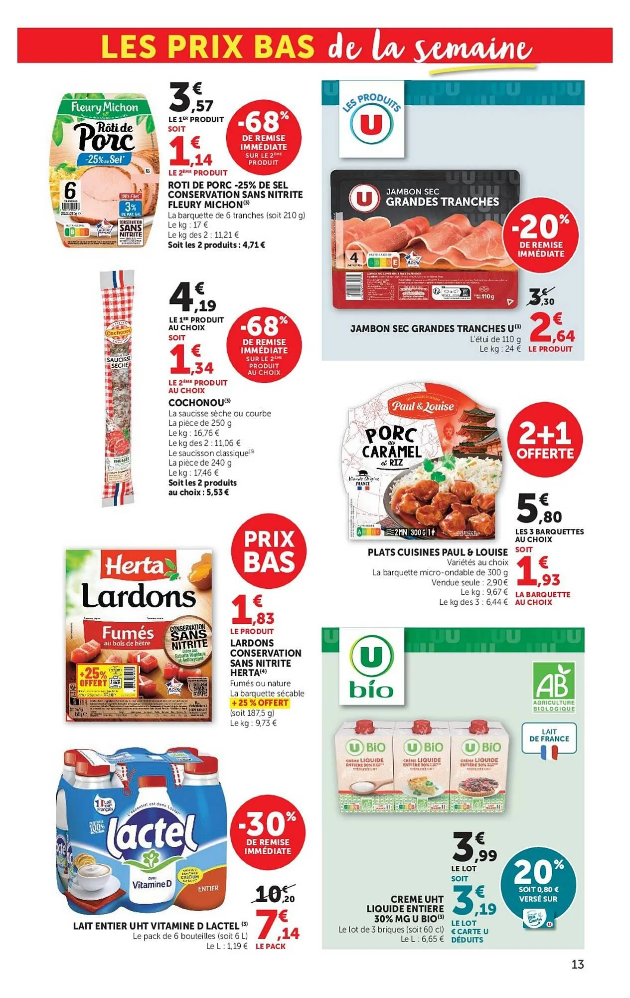 Catalogue Super U du 7 juillet au 9 août 2026 - Catalogue page 13