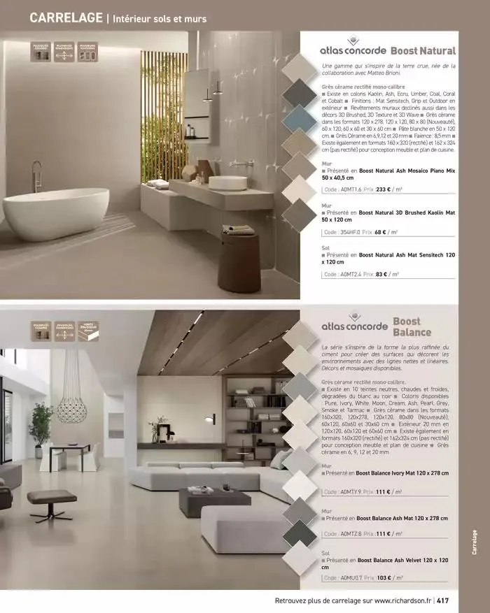 SALLE DE DE BAINS ET CARRELAGE 2025 du 11 avril au 31 décembre 2025 - Catalogue page 419