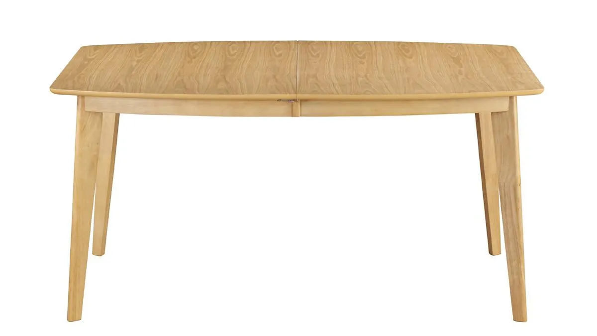 Table à manger extensible scandinave en bois clair L150-200 LEENA