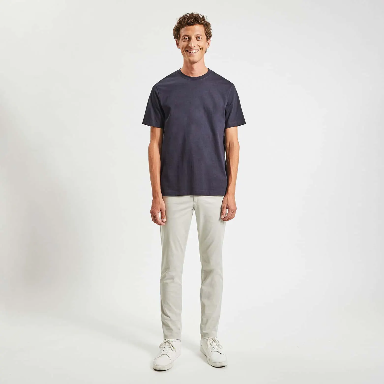 Pantalon chino slim "le parfait by JULES" - Ecru
