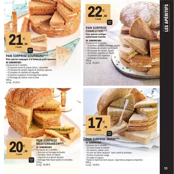 CARTE TRAITEUR PERMANENTE - MIXTE du 8 avril au 17 novembre 2025 - Catalogue page 11