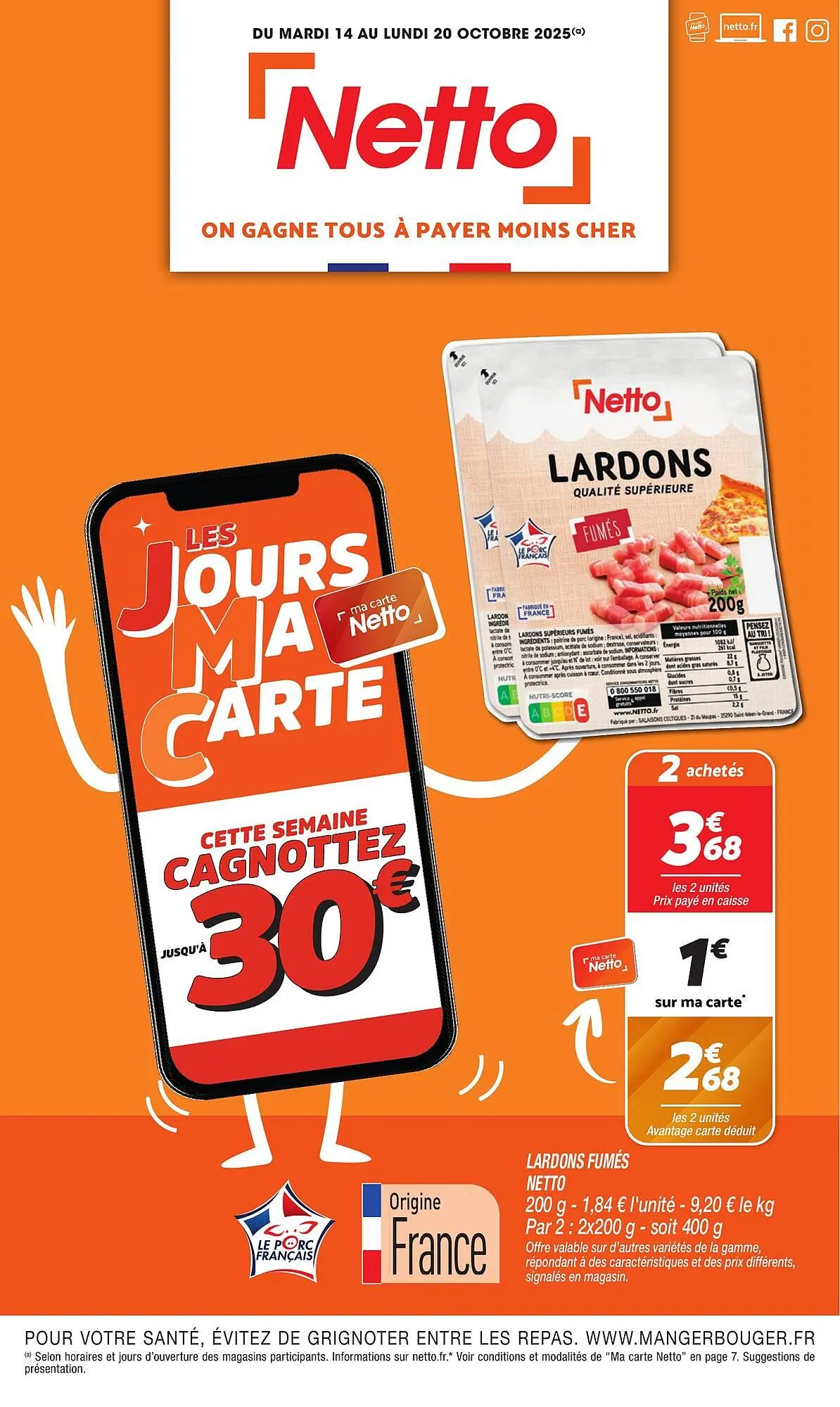 Catalogue Netto du 14 octobre au 20 octobre 2025 - Catalogue page 1