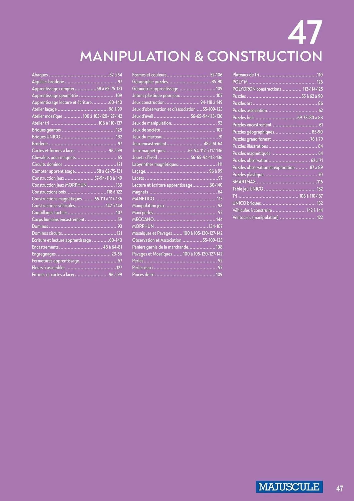 Catalogue Majuscule du 4 mars au 31 décembre 2025 - Catalogue page 71