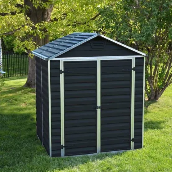 Abri de jardin résine gris anthracite 2,7m² Skylight Canopia