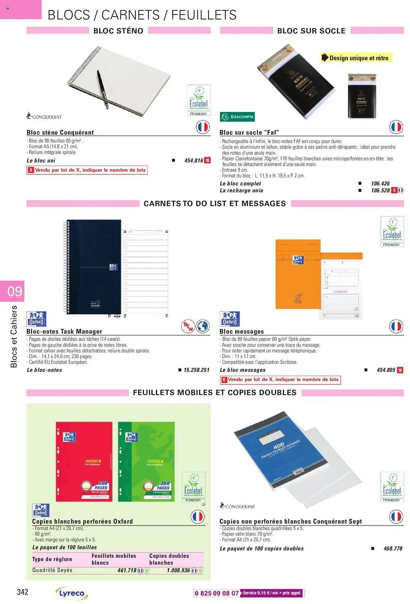 Catalogue Lyreco du 15 mai au 31 décembre 2023 - Catalogue page 342