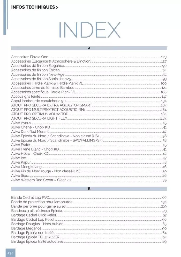 BOIS PANNEAUX 2025 2026 du 30 avril au 31 décembre 2026 - Catalogue page 232