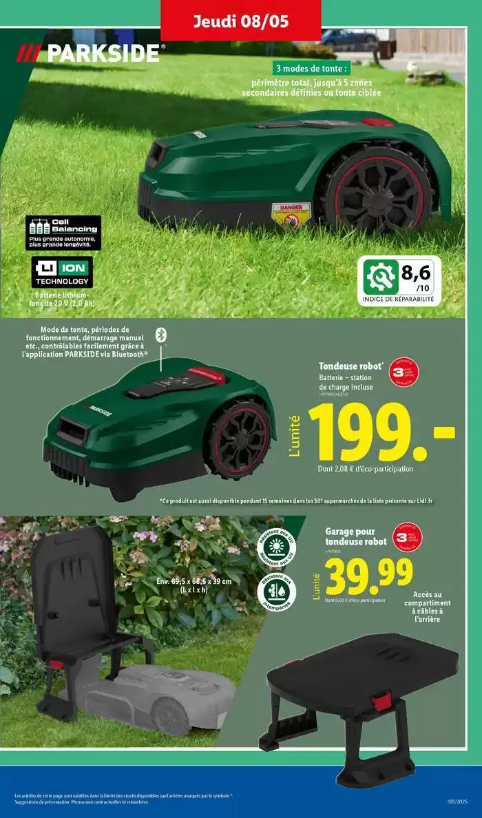 Découvrez des équipements pour vos sorties en plein air et pour embêllir votre jardin ! du 5 mai au 8 mai 2025 - Catalogue page 29