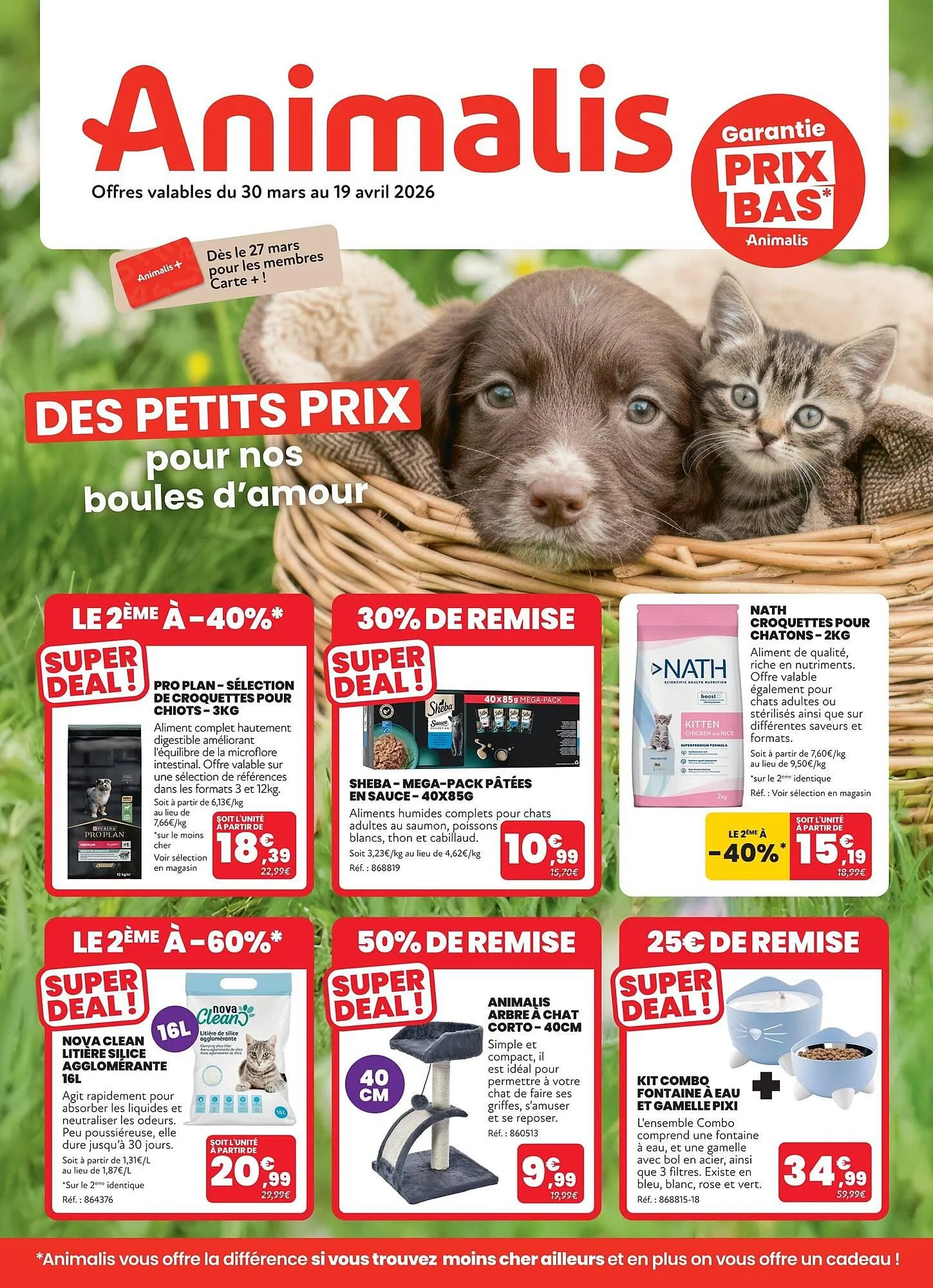 Catalogue Animalis du 30 mars au 19 avril 2026 - Catalogue page 1