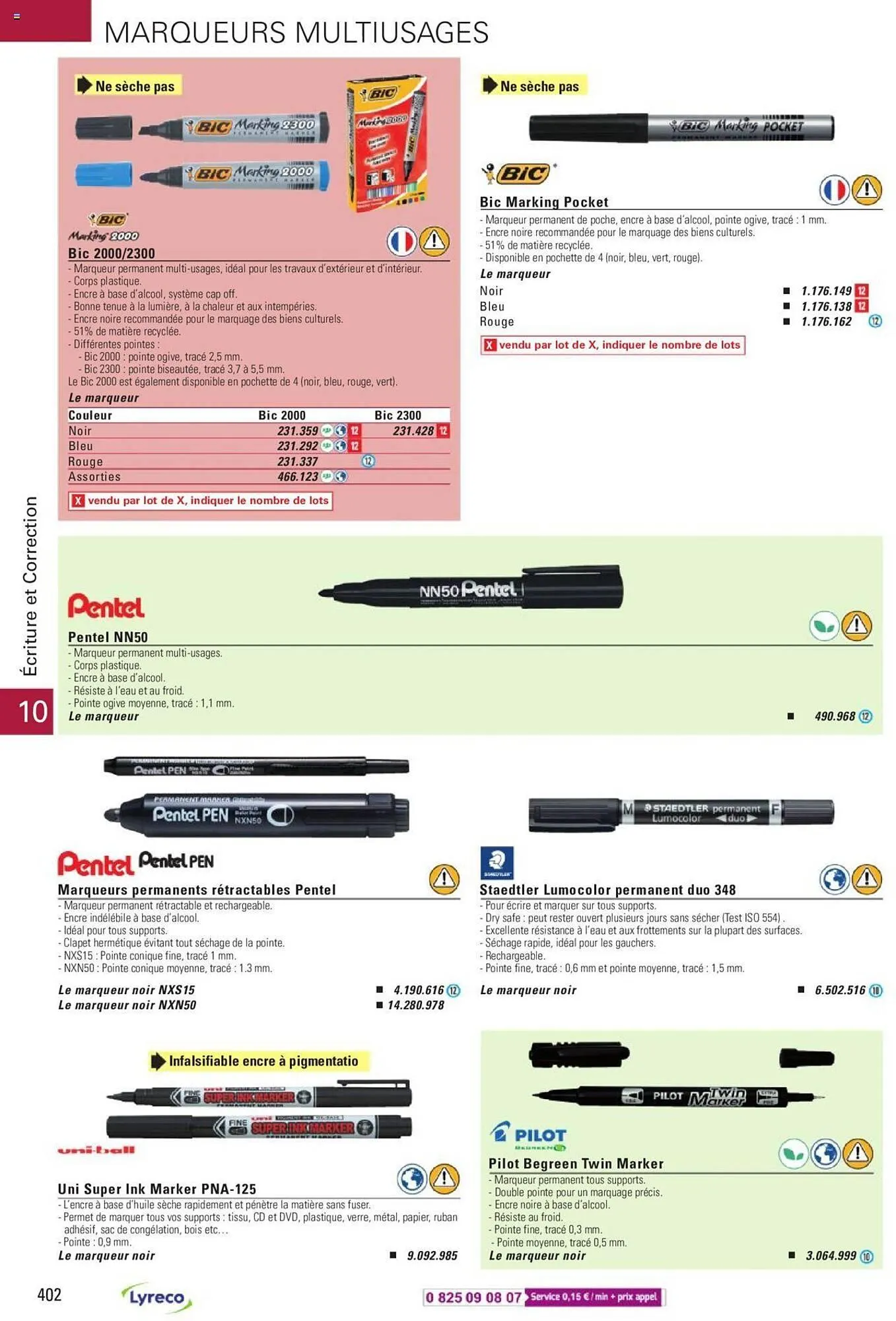 Catalogue Lyreco du 15 mai au 31 décembre 2023 - Catalogue page 402
