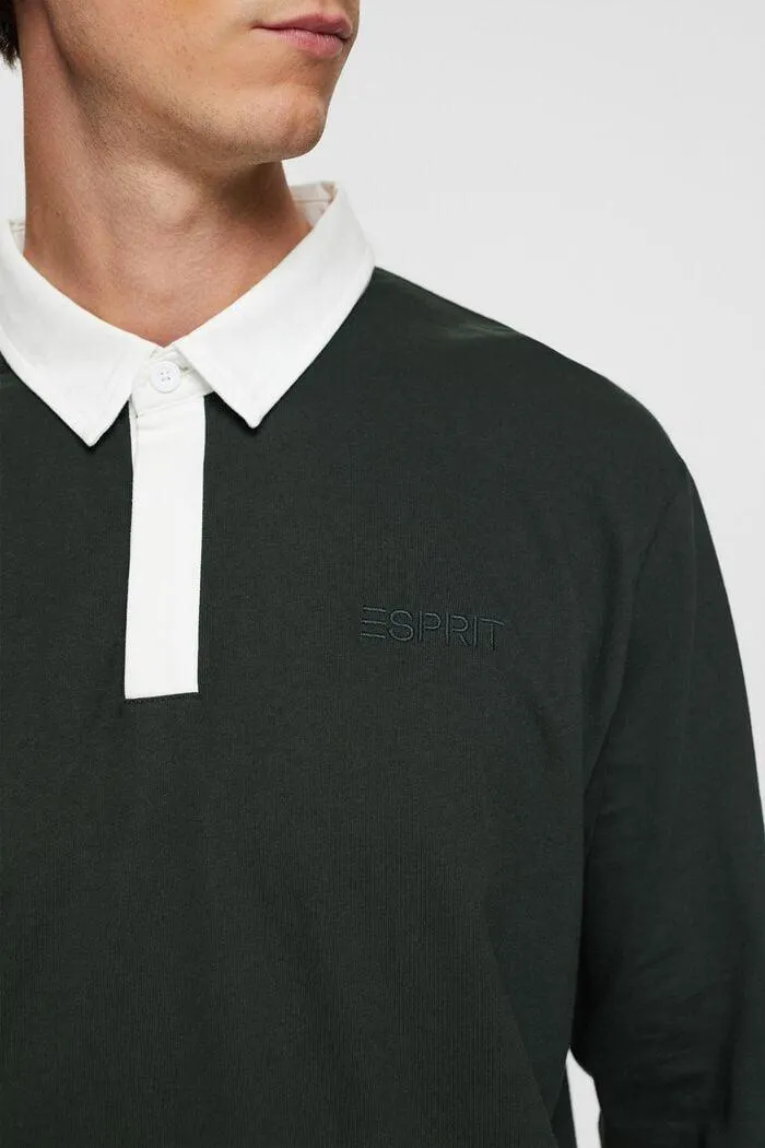 Polo de rugby à logo brodé