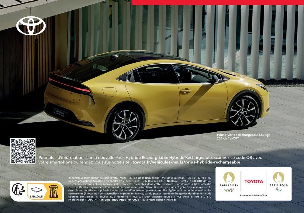 Toyota Prius Hybride Rechargeable du 18 juin au 18 juin 2025 - Catalogue page 44