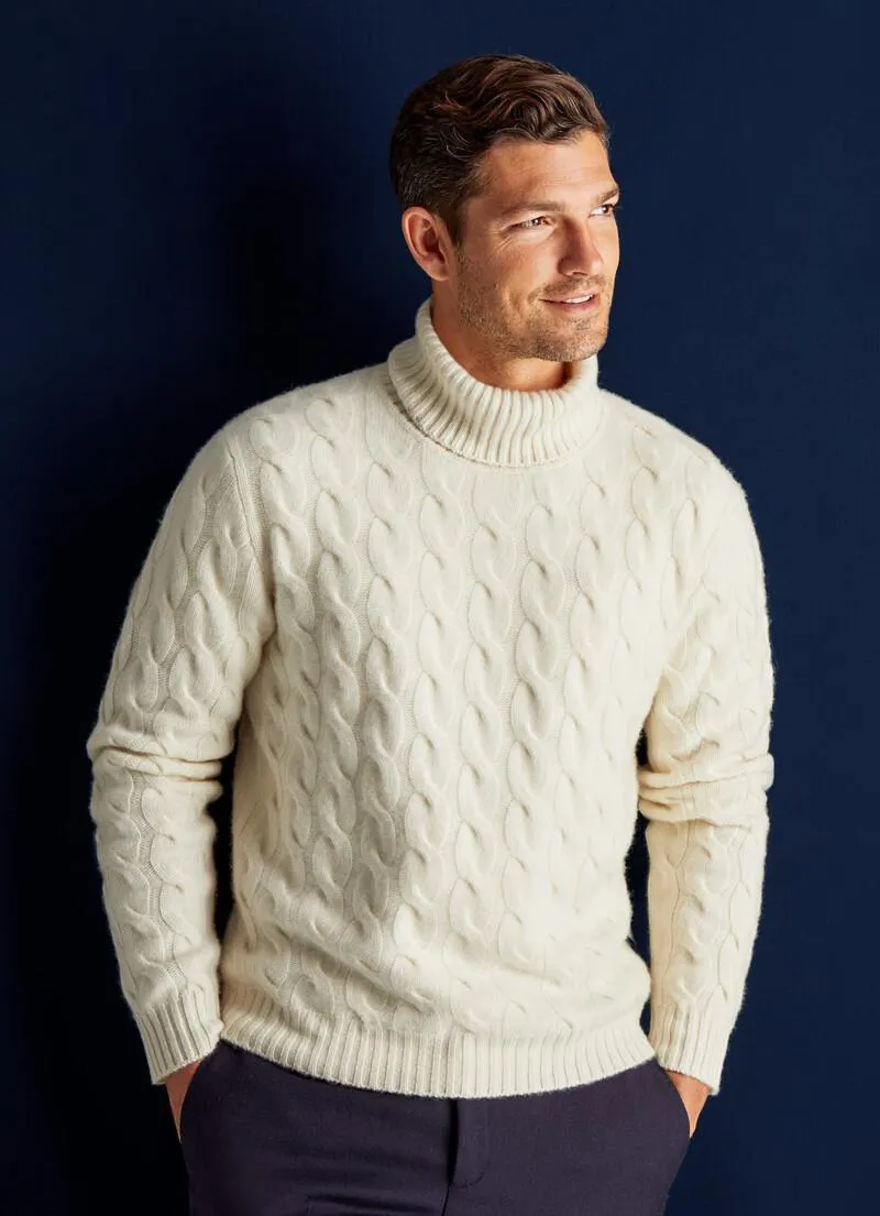 PULL TRICOTÉ À LA MAIN EN CACHEMIRE