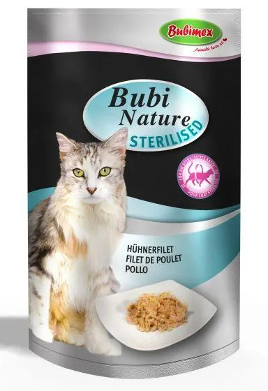 Pâtée Sachet fraîcheur au poulet pour Chat Bubi Nature Sterilised