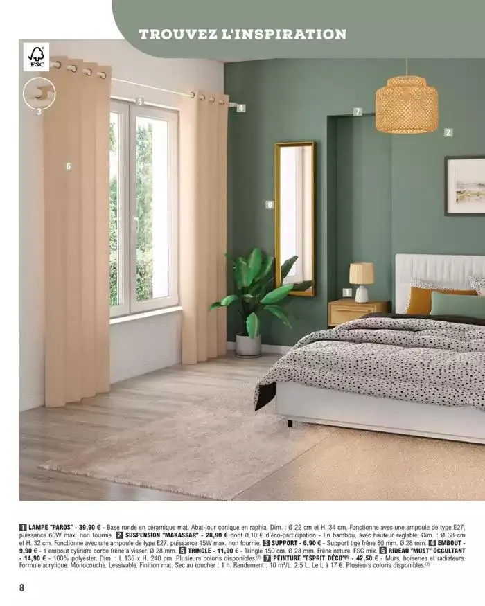 Guide Decoration Interieure du 2 mai au 31 décembre 2025 - Catalogue page 8