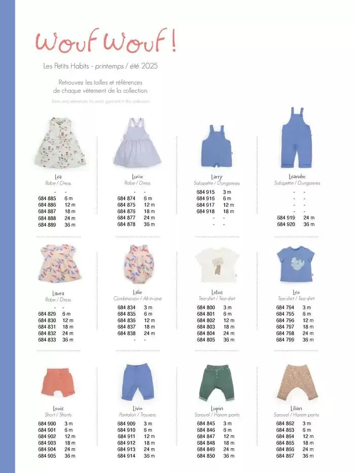 Les Petits Habits Printemps/été 2025 du 1 mars au 30 septembre 2025 - Catalogue page 16