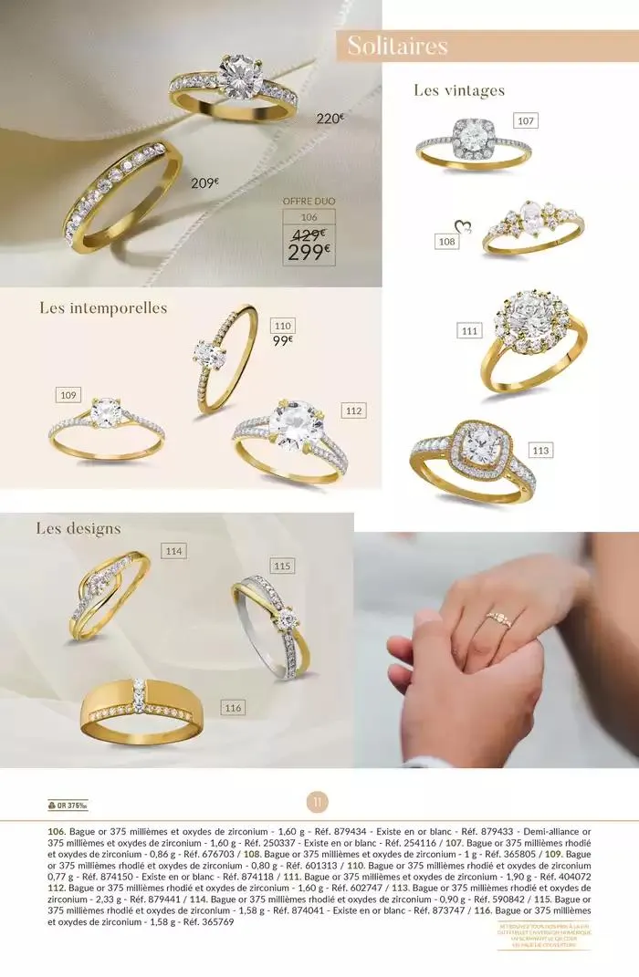 La Vie en Or : Mariage - Fiançailles du 13 mars au 31 décembre 2025 - Catalogue page 11