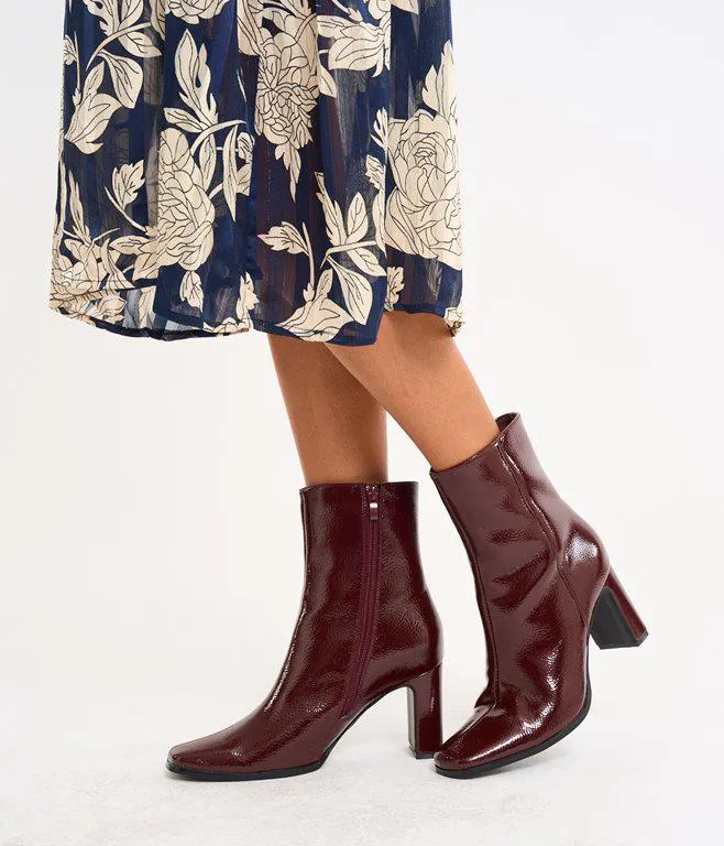 Bottines vernies Brune