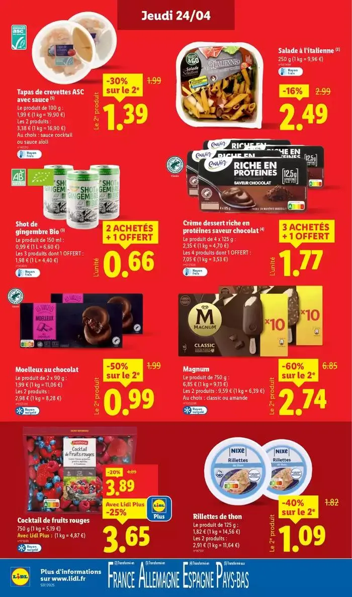 Fan de barbecue ? Retrouvez une sélection de viandes, sauces et bien plus à prix Lidl ! du 24 avril au 29 avril 2025 - Catalogue page 12