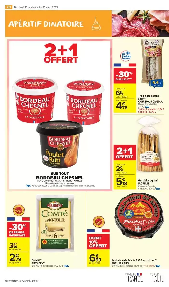 APÉRITIF DINATOIRE du 18 mars au 30 mars 2025 - Catalogue page 30