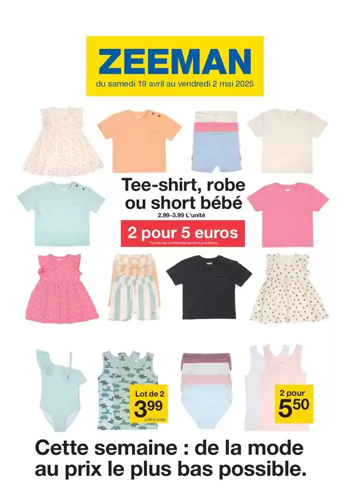 Cette semaine : de la mode au prix le plus bas possible. - 1