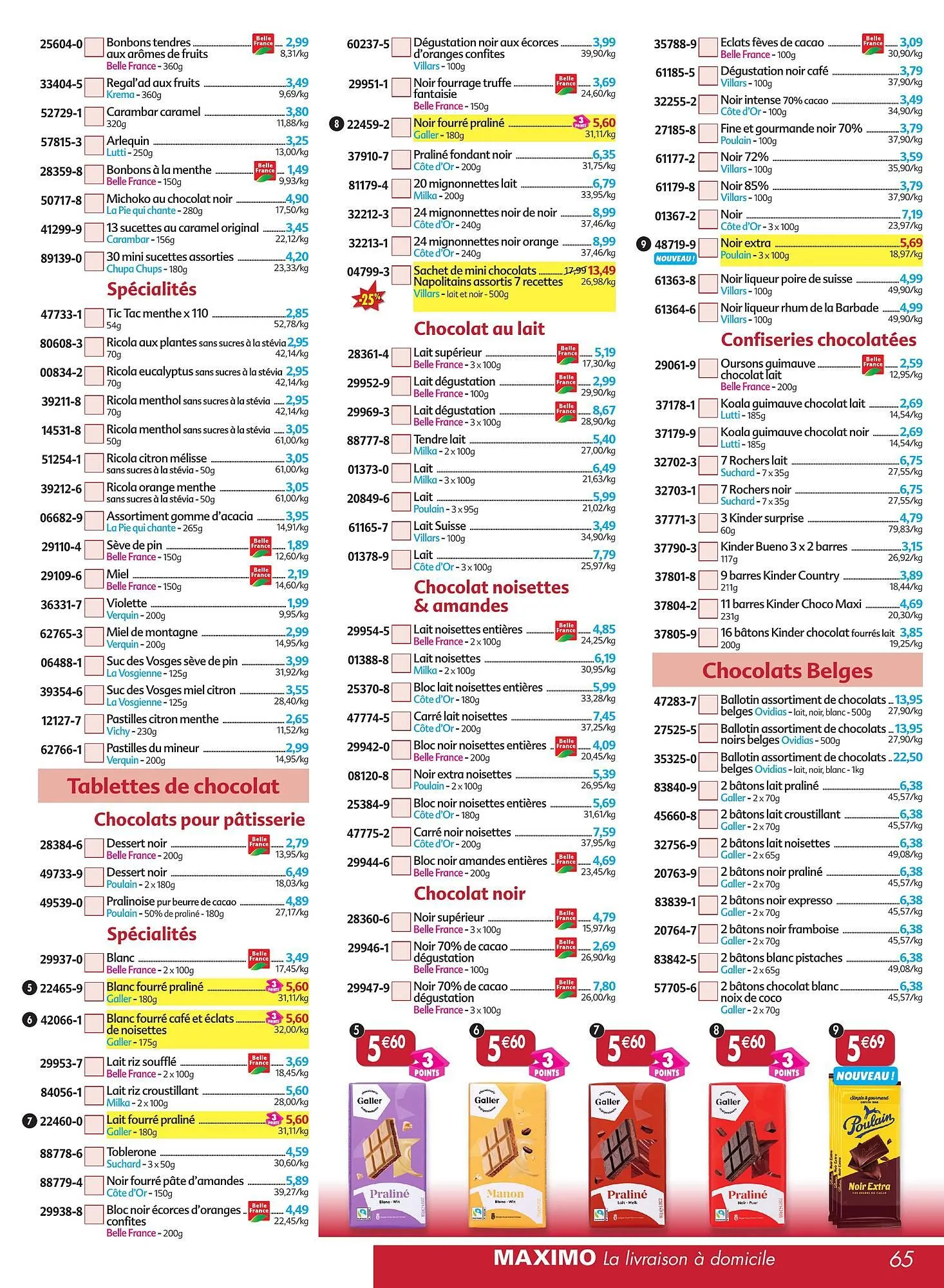 Catalogue Maximo du 30 septembre au 31 octobre 2025 - Catalogue page 65