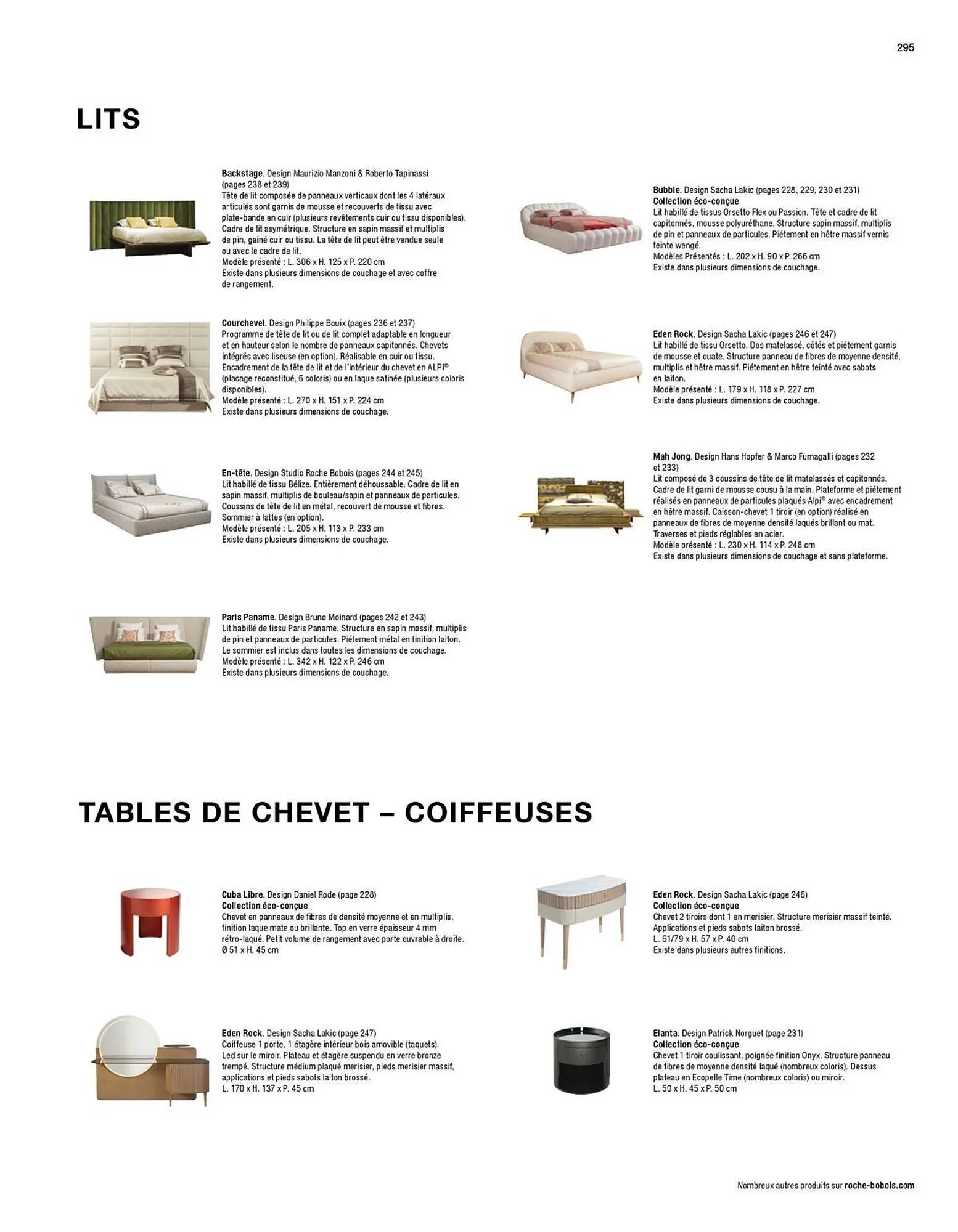 Catalogue Roche Bobois du 13 janvier au 31 décembre 2026 - Catalogue page 297
