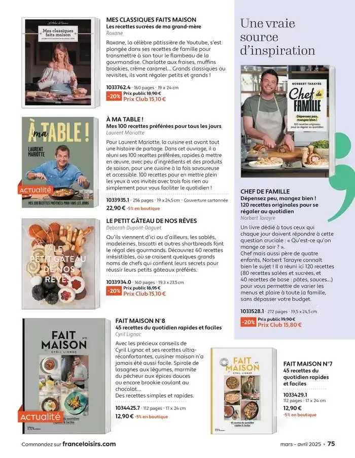 Mars - Avril 2025 du 4 mars au 30 avril 2025 - Catalogue page 75