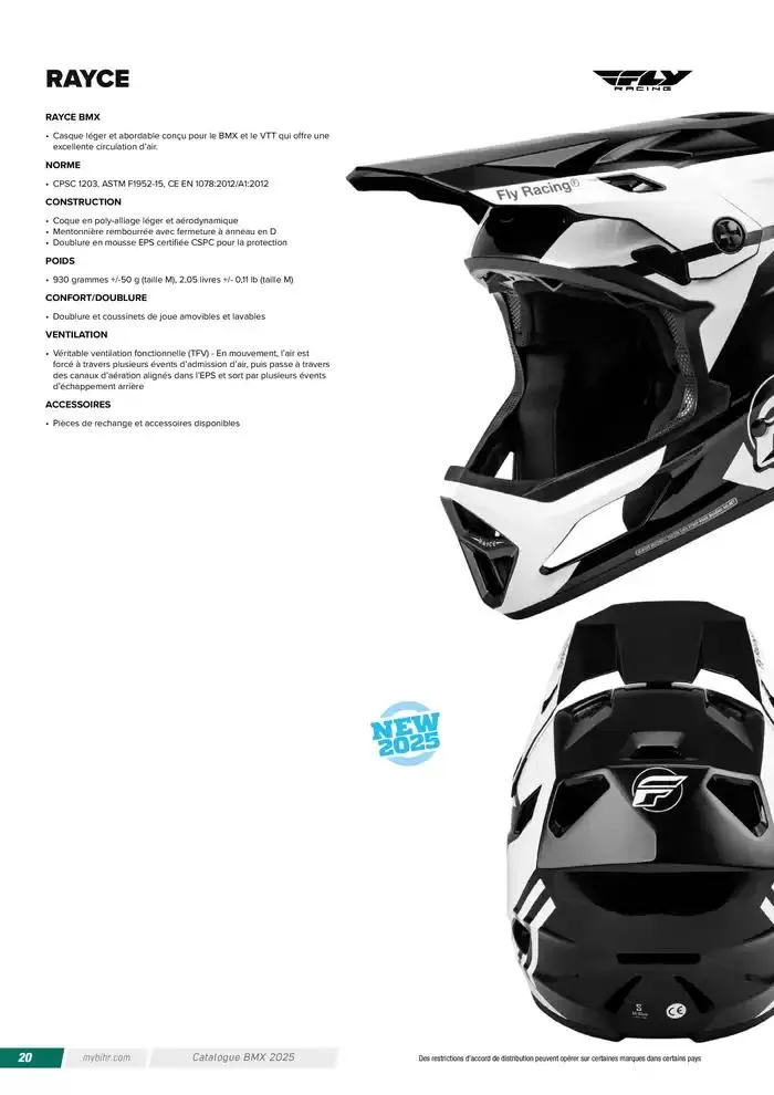 FLY RACING BMX 2025 du 12 avril au 31 décembre 2025 - Catalogue page 20