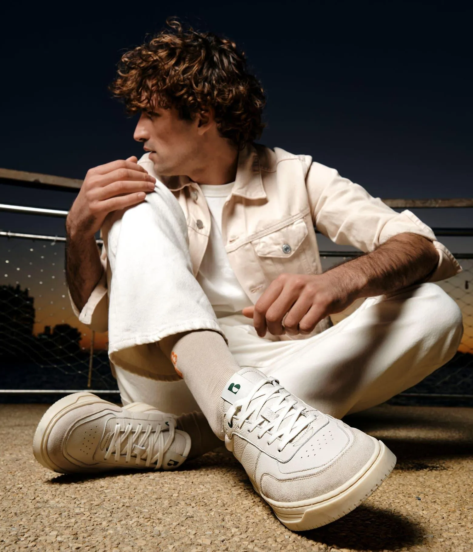 BASKET MAEL BLANC CASSÉ