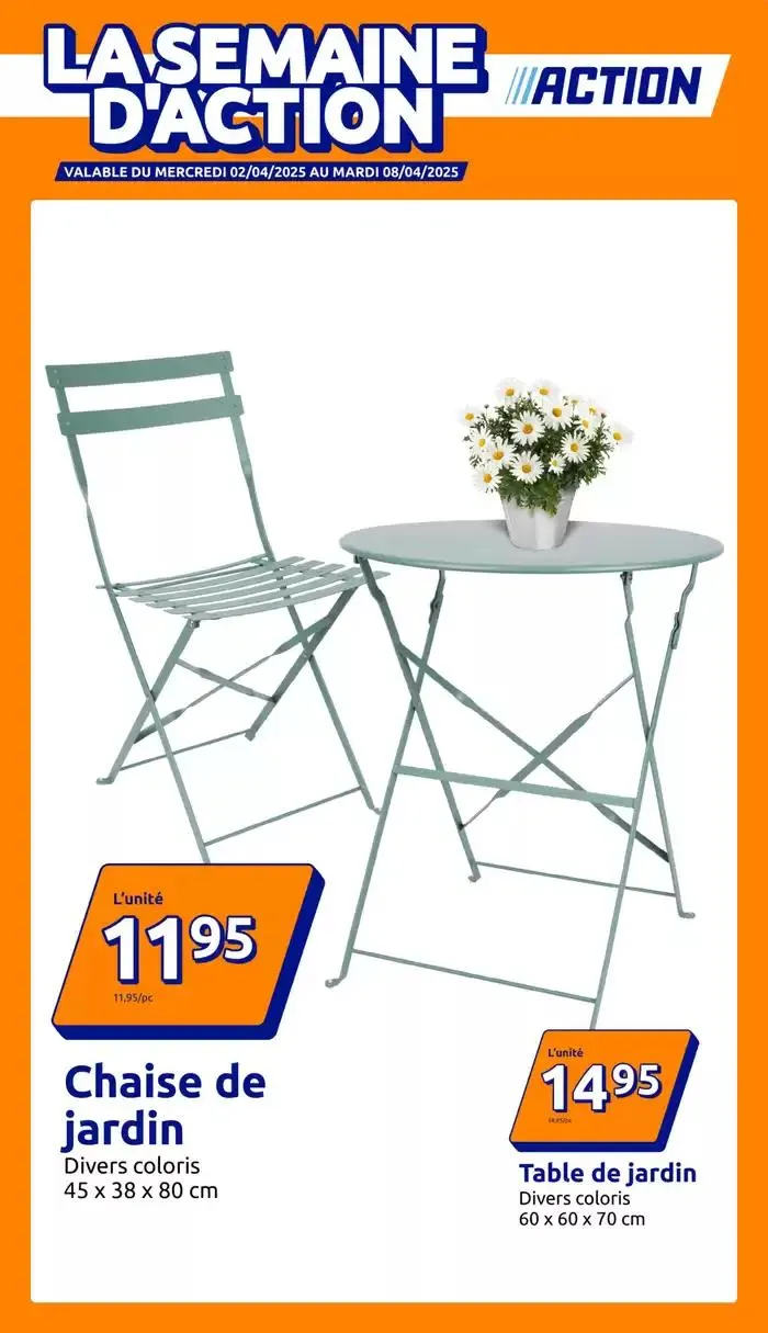 La semiane d'Action du 2 avril au 8 avril 2025 - Catalogue page 1