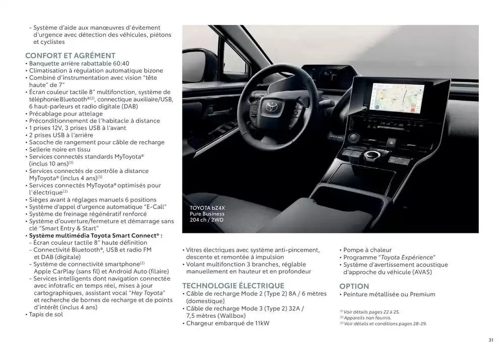 Toyota bZ4X du 24 octobre au 24 octobre 2025 - Catalogue page 31